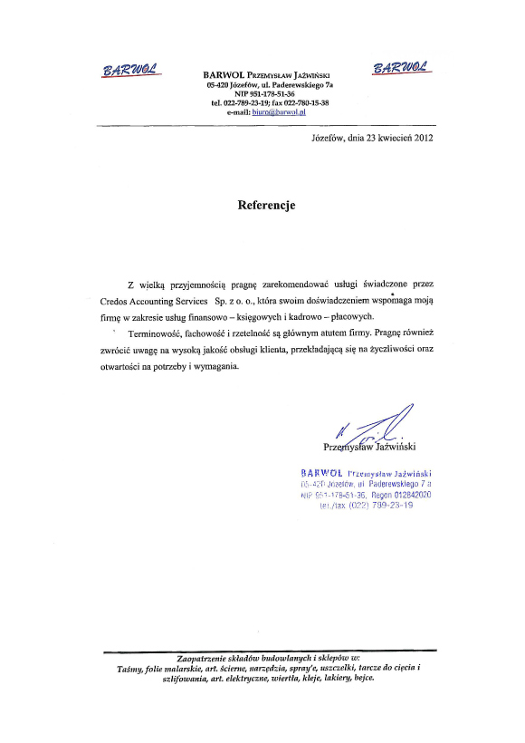 Referencje